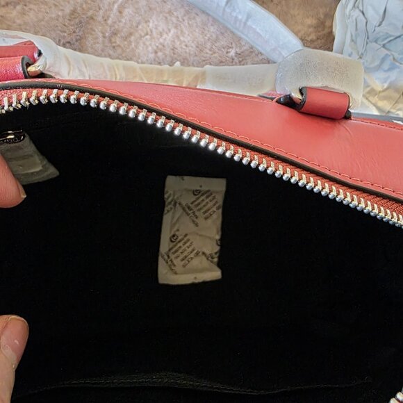 Coach Mini Bennett Satchel F73155 Fireworks SV/Navy Multi Red White Blue NWT - Picture 6 of 15